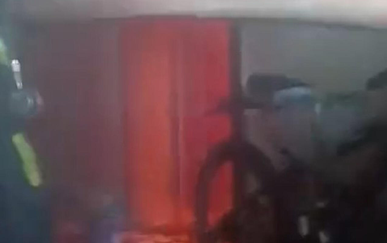 4 nəfərin həlak olduğu yanğından g&ouml;r&uuml;nt&uuml;lər 