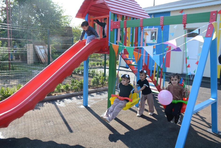 Tərtərdə Heydər Əliyev Fondunun təşəbb&uuml;s&uuml; ilə təmir olunan uşaq bağ&ccedil;ası istifadəyə verilib 