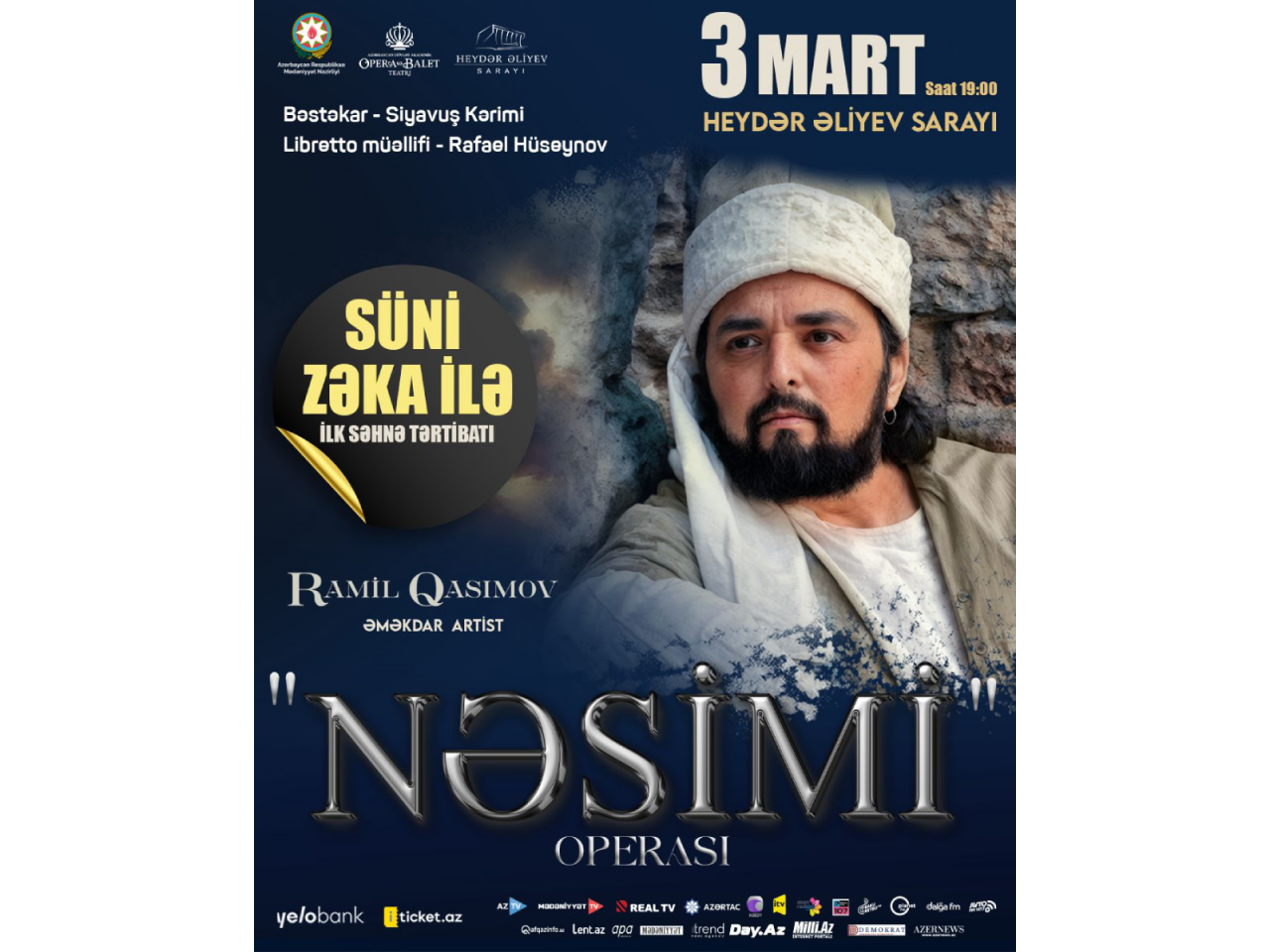 Azərbaycanda ilk dəfə opera s&uuml;ni zəka ilə! Ramil Qasımov: Yaradıcılığımda d&ouml;n&uuml;ş n&ouml;qtəsidir 