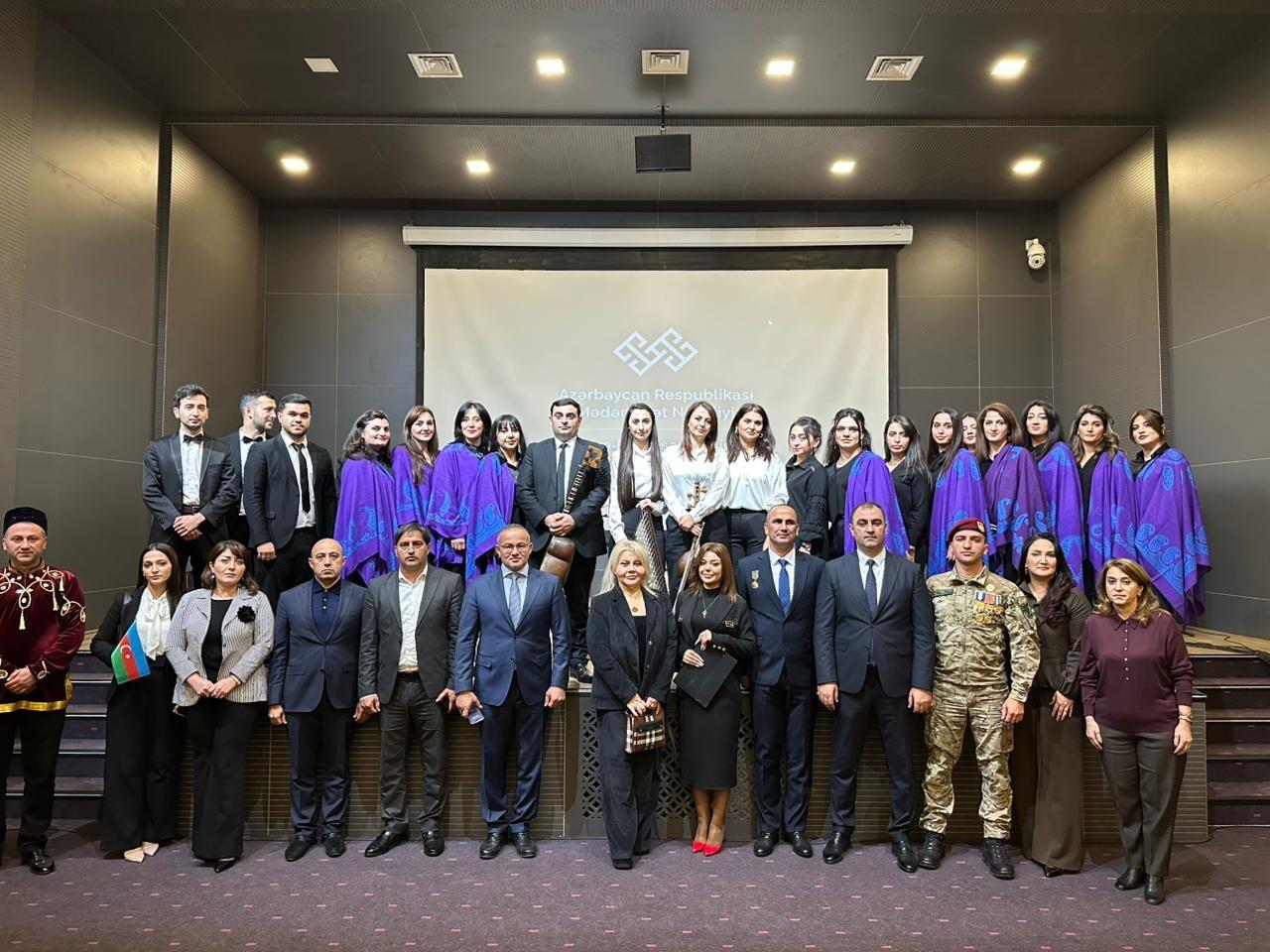 Gəncə D&ouml;vlət Filarmoniyasında &ldquo;Zəfər &ouml;vladlarının mədəniyyətdə bir g&uuml;n&uuml;&rdquo; adlı tədbir ke&ccedil;irilib  FOTO