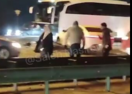 Yeni Yasamalda zəncirvari qəza: Yol buz bağlayıb 