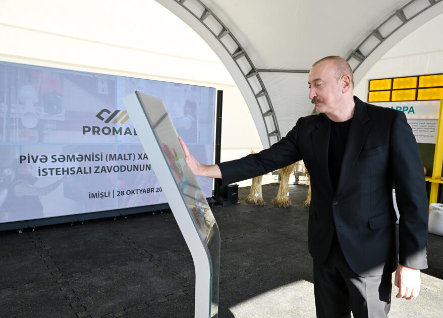 İmişlidə “Promalt” MMCnin arpa emalı müəssisəsi istifadəyə verilib  FOTO