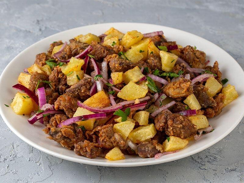 İdeal ciyər resepti  Əvvəl ciyər qovrulur, yoxsa soğan?