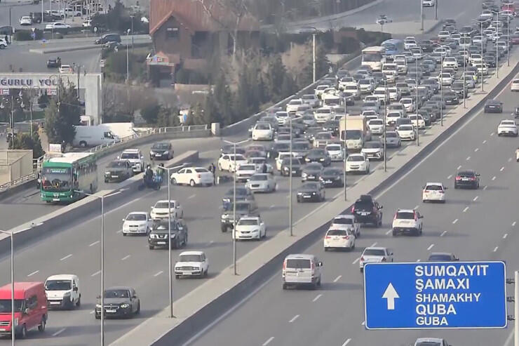 BakıSumqayıt yolundakı ağır qəzanın VİDEOSU
