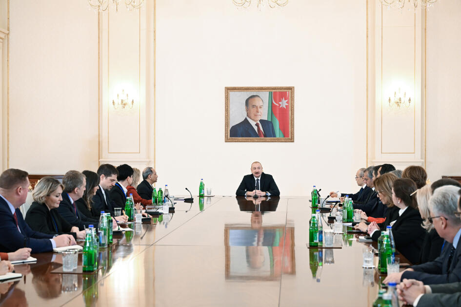 Prezident İlham Əliyev ABŞ Ticarət Palatasının n&uuml;mayəndə heyətini qəbul edib 