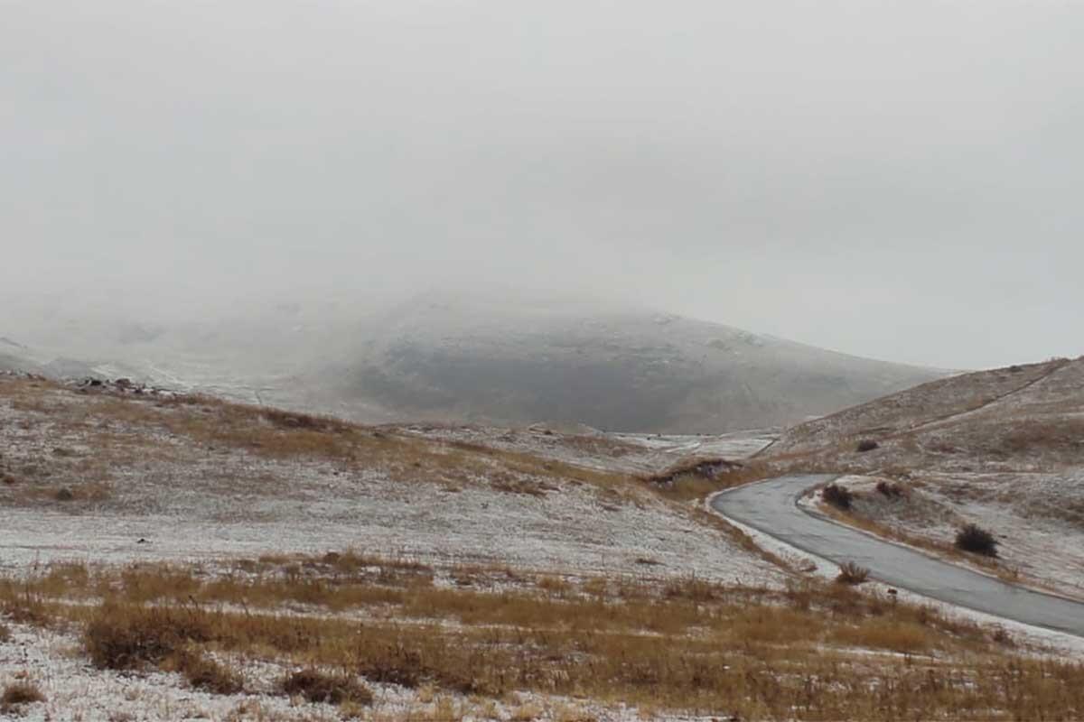 Nax&ccedil;ıvana qar yağıb