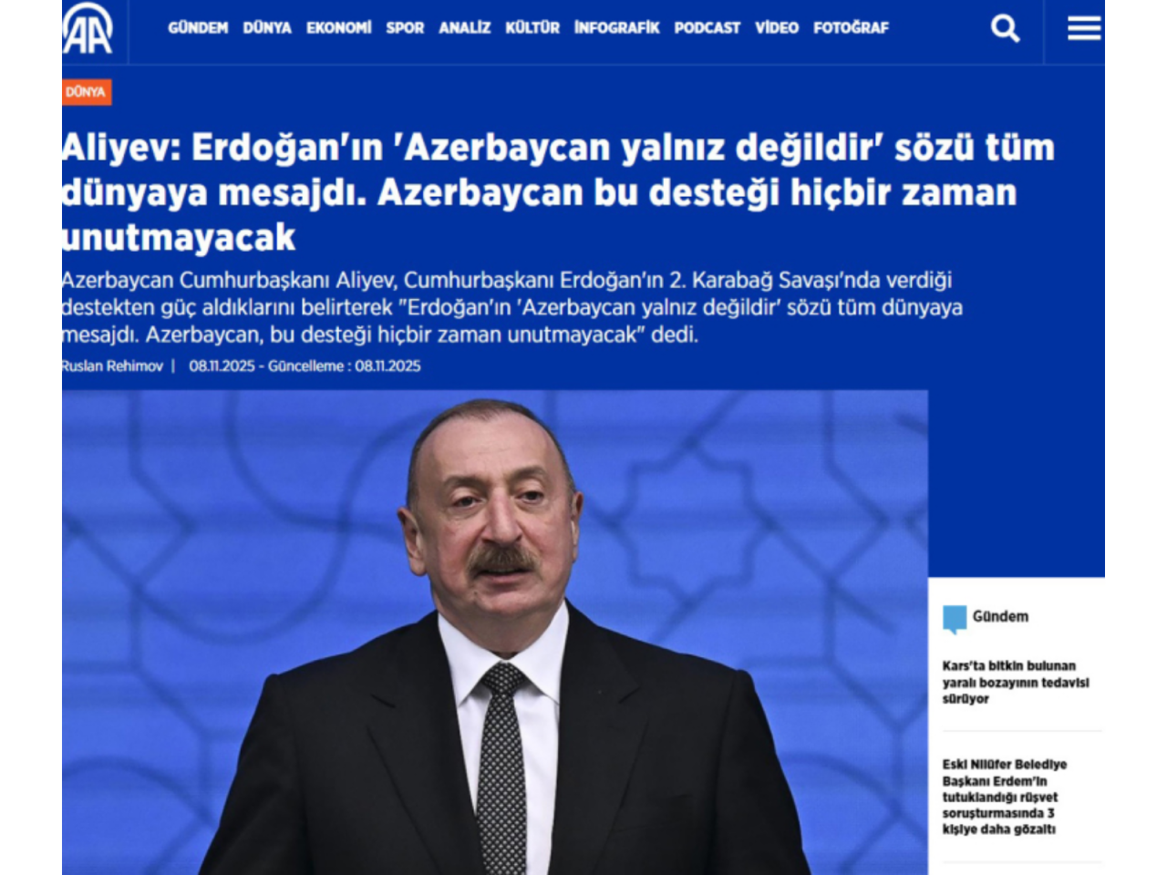 Bakıda keçirilən Hərbi parad dünya mediasında geniş işıqlandırılıb  FOTO