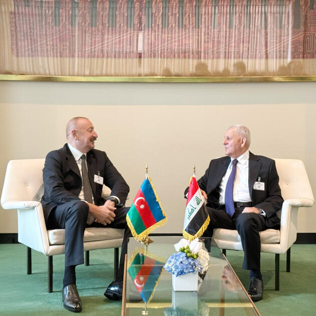 İlham Əliyev BMTnin NyuYorkdakı mənzilqərargahında İraq Prezidenti ilə görüşüb