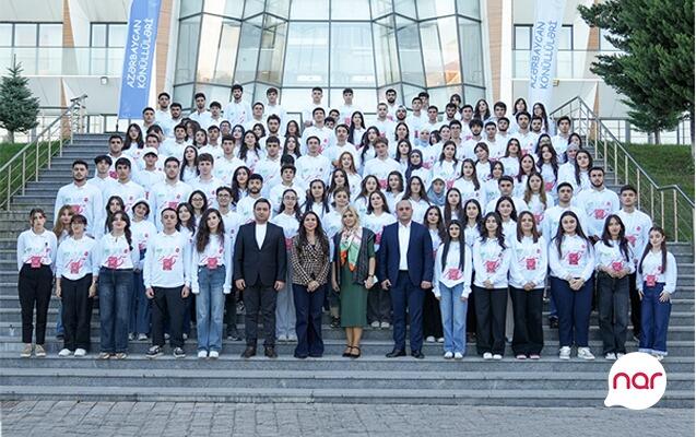 “Nar” Zəfərin 5 illiyini könüllü gənclərə özəl silsilə tədbirlərlə qeyd etdi  FOTO