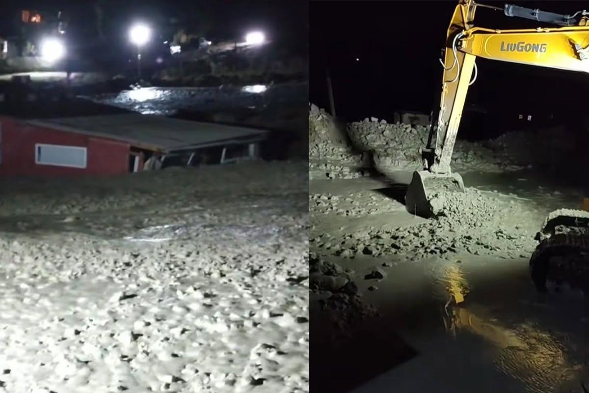 Qusarda "v&uuml;lkan" p&uuml;sk&uuml;rd&uuml;  Anbaan g&ouml;r&uuml;nt&uuml;lər