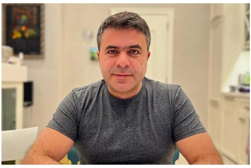 Cabir İmanovun xanımı və övladları ilə görüntüləri
