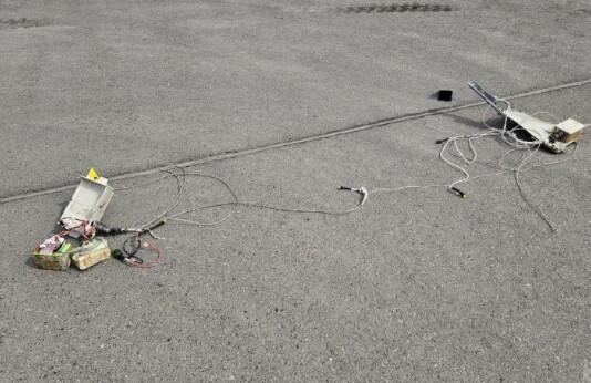 Nax&ccedil;ıvan aeroprotuna d&uuml;şən dronun qalıqları 