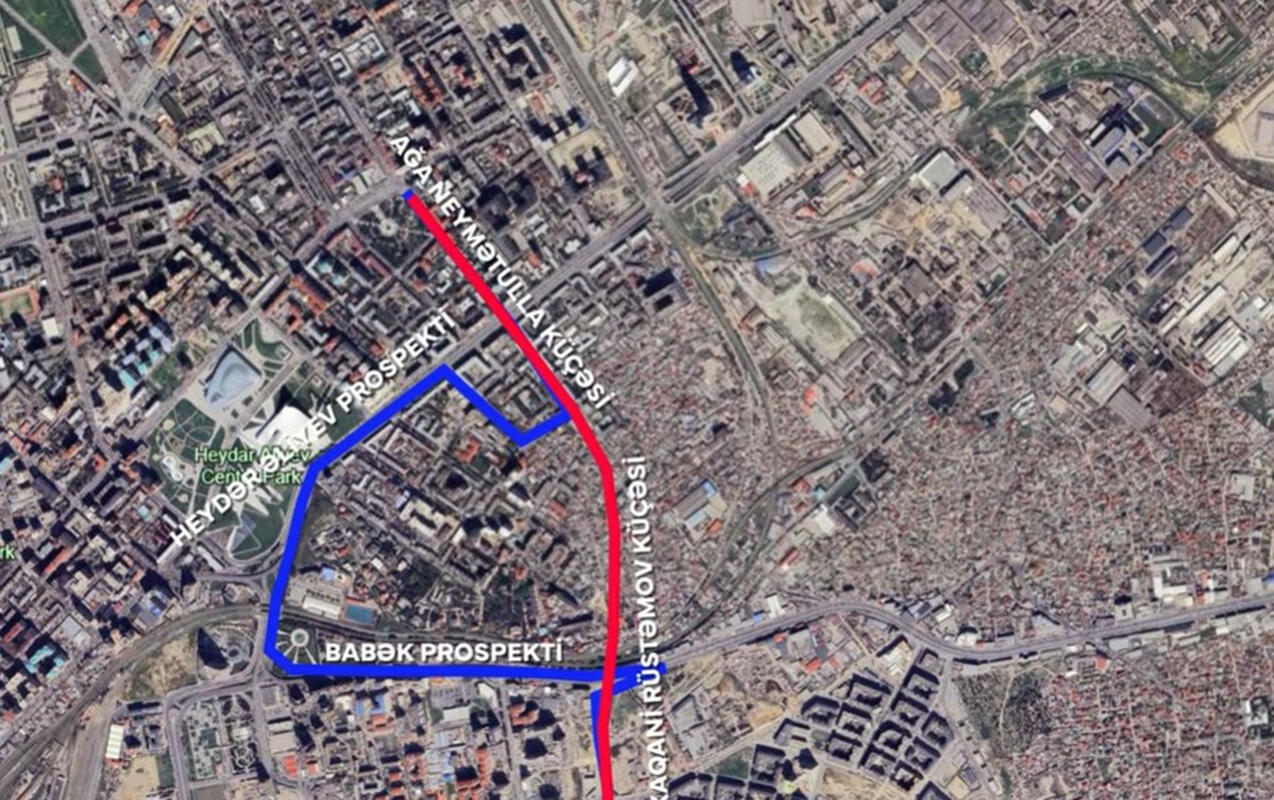 &ldquo;Ağ Şəhər&rdquo;dən Ağa Nemətulla k&uuml;&ccedil;əsinə birbaşa yeni yol &ccedil;əkilir 