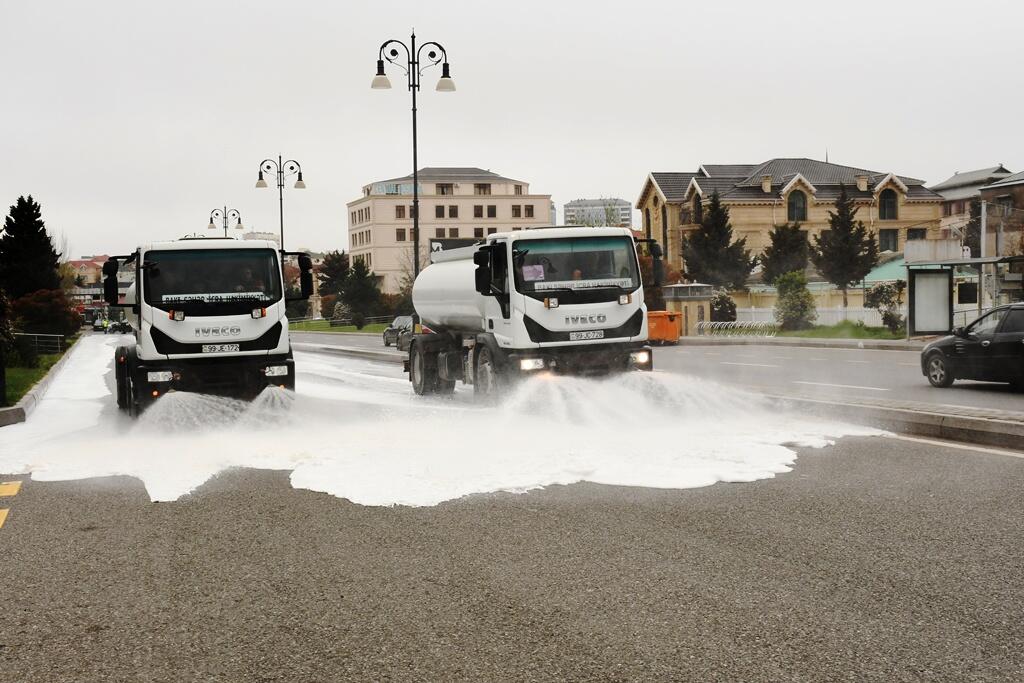 G&uuml;cl&uuml; yağışdan sonra paytaxtda genişmiqyaslı daxili iməclik ke&ccedil;irilib 