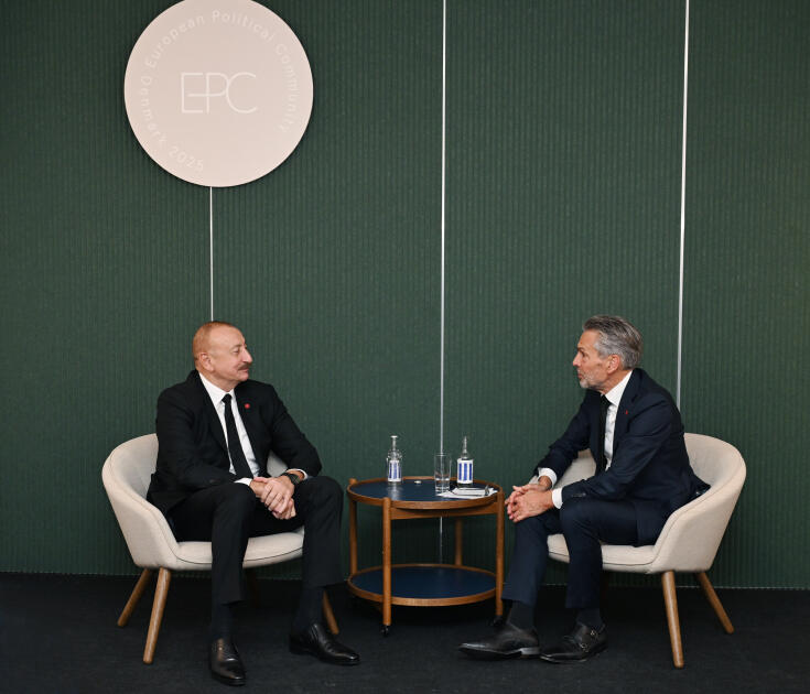 Azərbaycan Prezidentinin Kopenhagendə Niderlandın Baş naziri ilə g&ouml;r&uuml;ş&uuml;b  FOTO