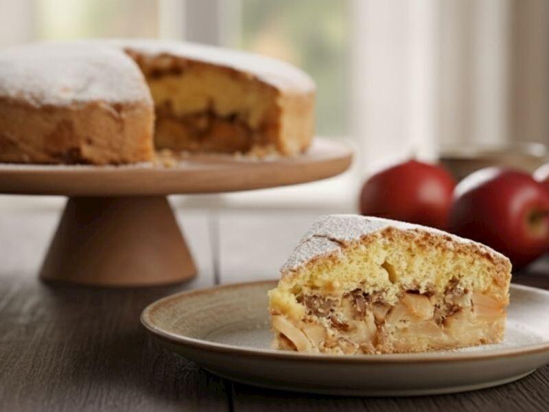 Almalı Şarlotta &ndash; Asan hazırlanan, ləzzətli şirniyyat resepti