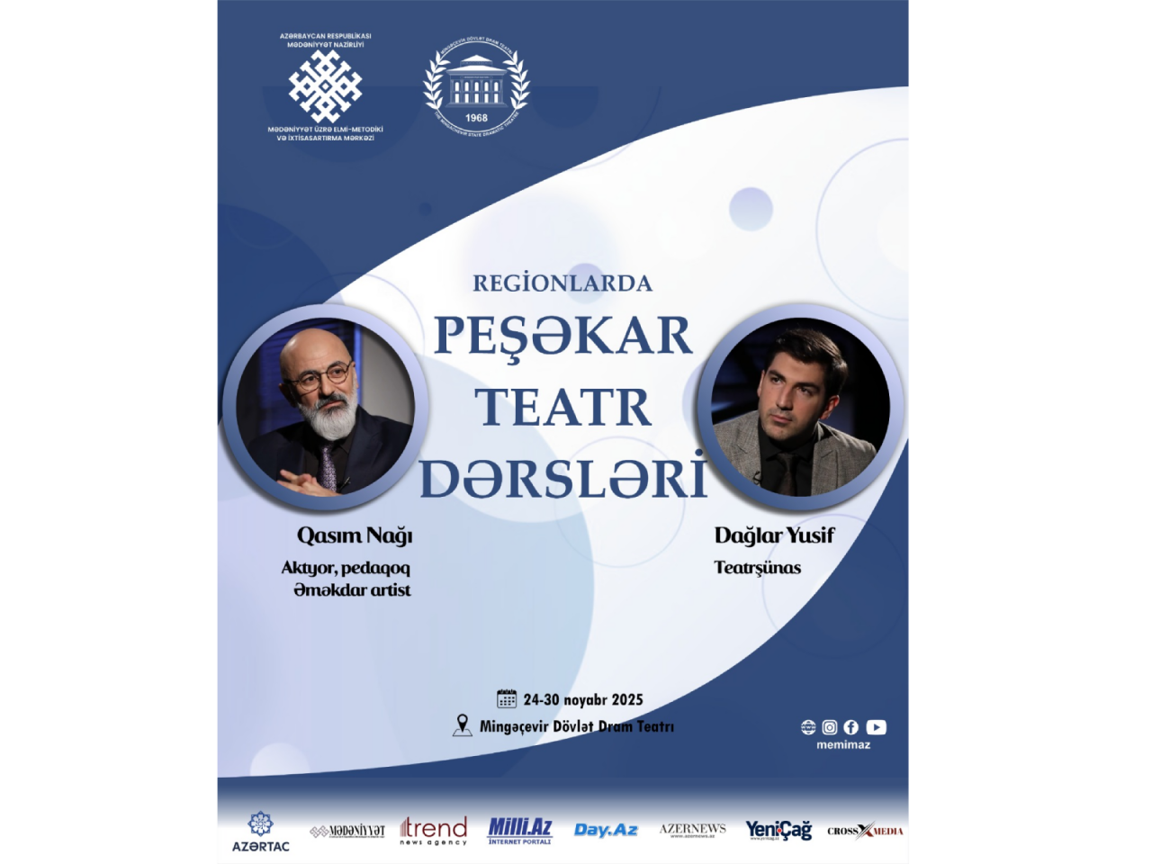 &ldquo;Regionlarda peşəkar teatr dərsləri&rdquo; layihəsinin n&ouml;vbəti &uuml;nvanı Mingə&ccedil;evir teatrı olacaq