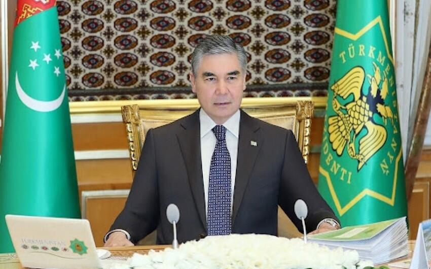 Qurbanqulu Berdiməhəmmədov İlham Əliyevi təbrik edib