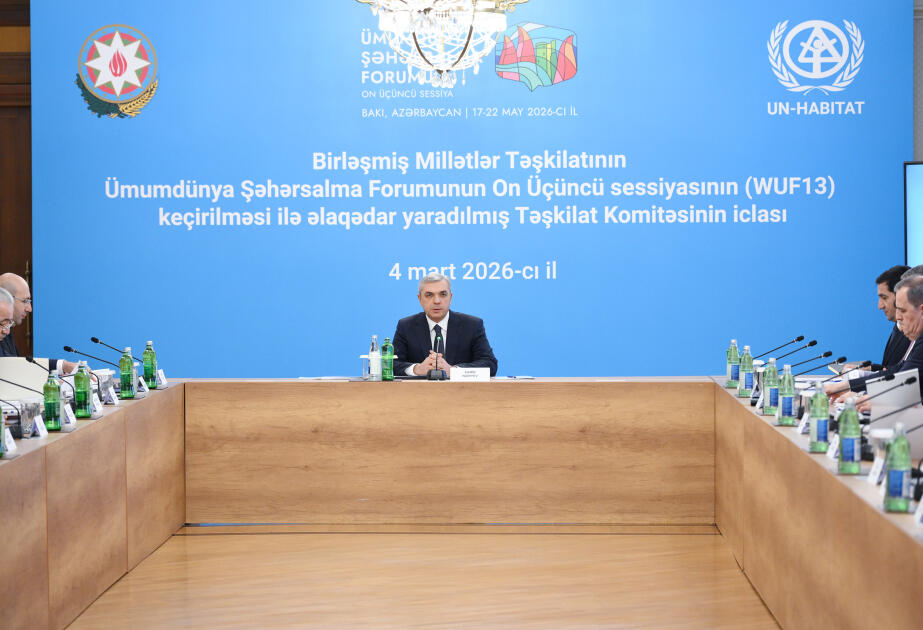 Təşkilat Komitəsinin n&ouml;vbəti iclasında WUF13ə hazırlıq məsələlərinə dair məruzələr dinlənilib 