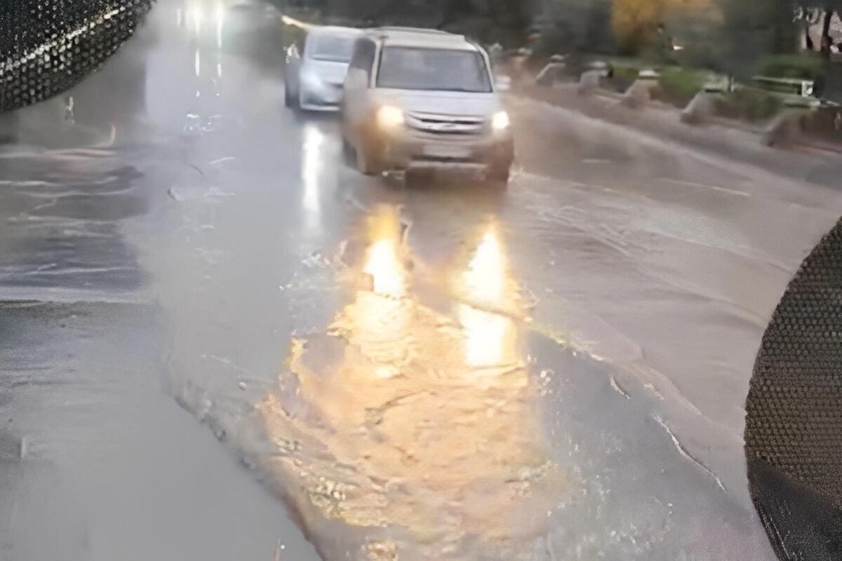 Xocalı prospektini su basdı