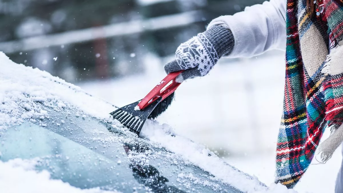 Bu ərazimizə qar yağdı