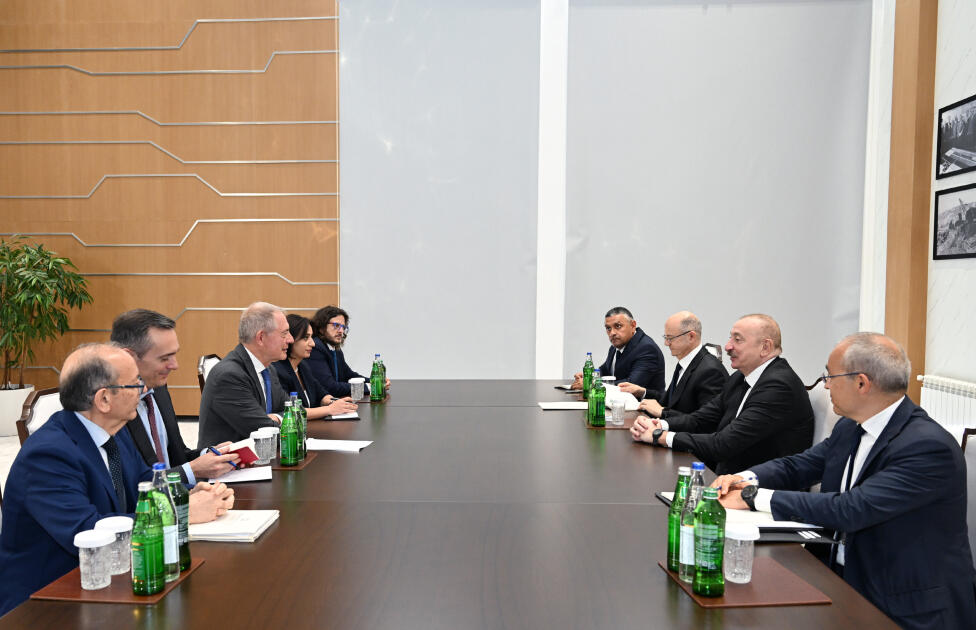 Prezident Mingəçevirdə Adolfo Ursonun başçılıq etdiyi nümayəndə heyətini qəbul edib  FOTO