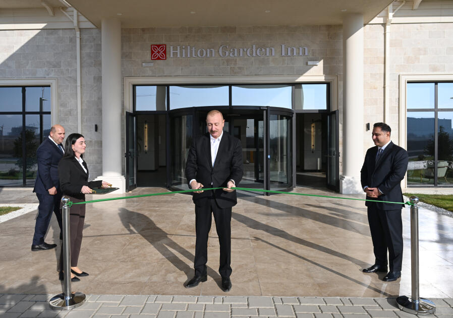 Ağdam şəhərində &ldquo;Hilton Garden Inn Agdam&rdquo; hoteli istifadəyə verilib  FOTO