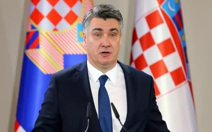 Xorvatiya Prezidenti Azərbaycan liderinə təbrik məktubu göndərib