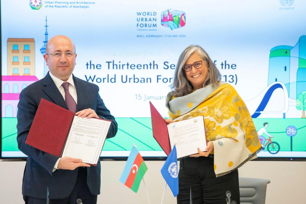 WUF13 ilə bağlı b&uuml;t&uuml;n təşkilati məsələləri ehtiva edən m&uuml;h&uuml;m saziş imzalanıb 