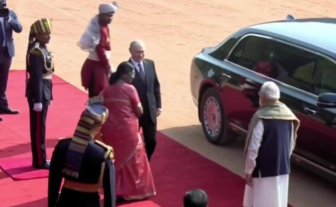 Putini Hindistanda belə qarşıladılar  VİDEO