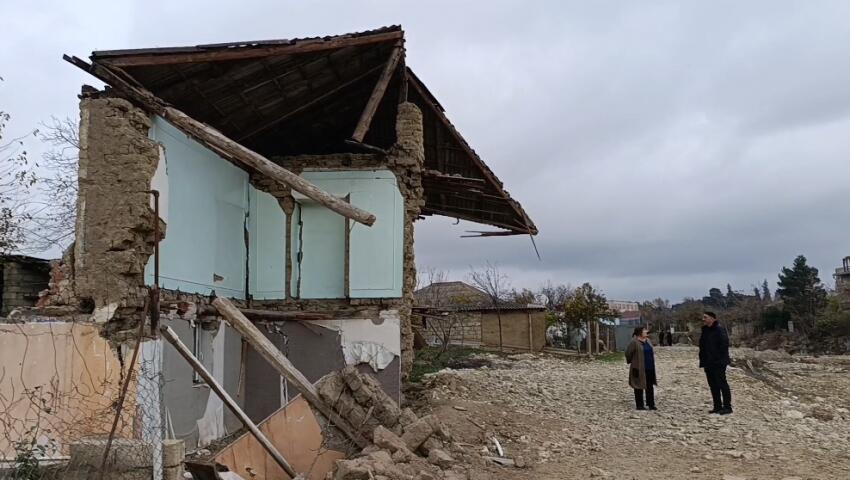 Şabranda s&uuml;r&uuml;şmə fəallaşıb, evlər təhl&uuml;kə altındadır 