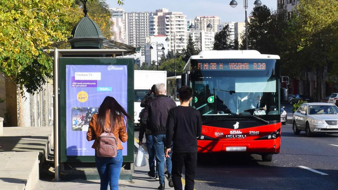 Bu marşruta yeni avtobuslar verildi