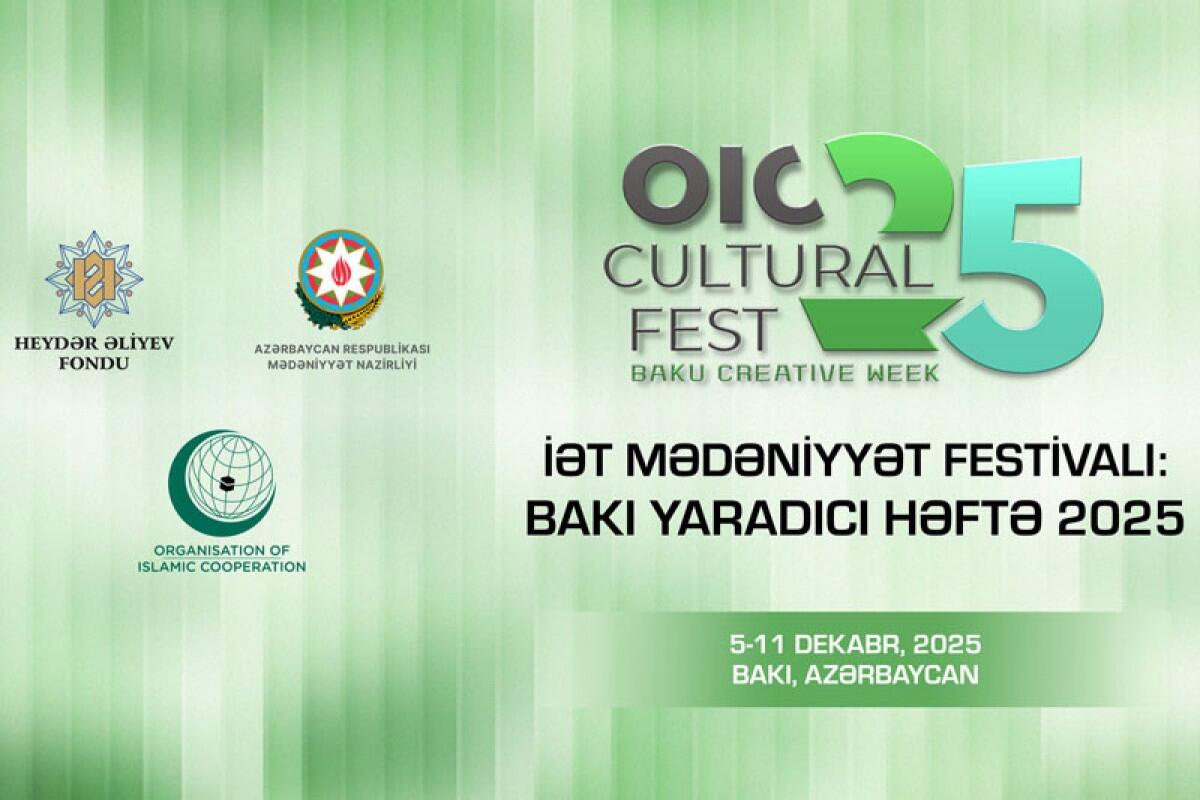 Heydər Əliyev Fondu &ldquo;İƏT Mədəniyyət Festivalı: Bakı Yaradıcı Həftə&rdquo;nin tərəfdaşı oldu