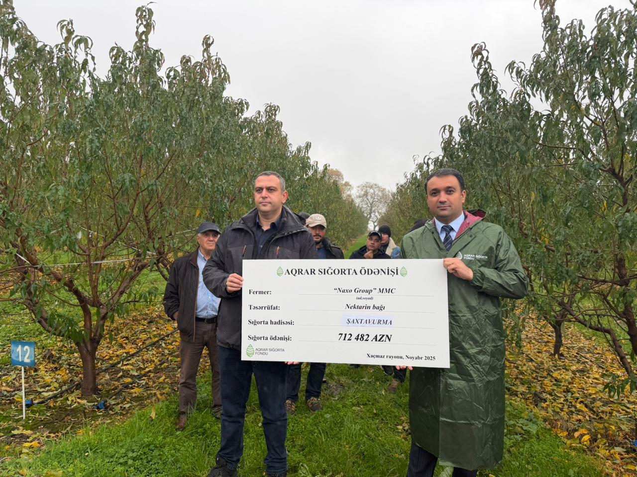 Azərbaycanda meyvə bağları &uuml;zrə ən b&ouml;y&uuml;k aqrar sığorta &ouml;dənişi edilib  FOTO