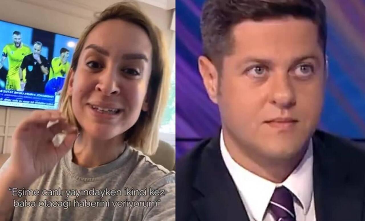 Tanınmış aparıcı canlı efirdə ata olacağını &ouml;yrəndi  reaksiyası g&uuml;ndəm oldu 