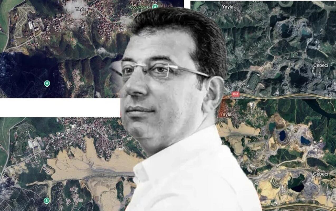 İmamoğlunun qanunsuz əməllərinin peyk g&ouml;r&uuml;nt&uuml;ləri yayıldı 