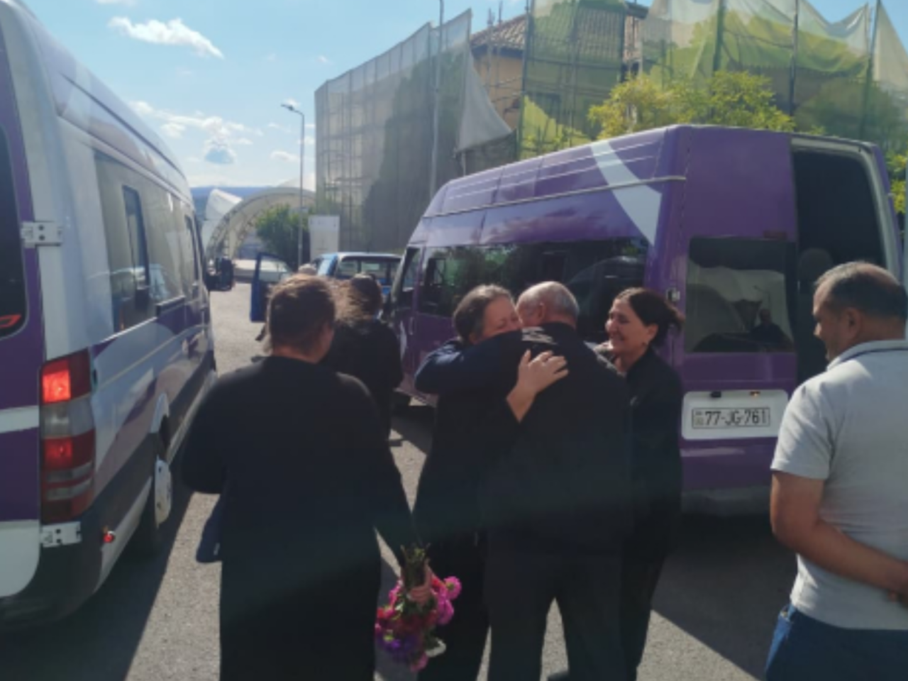 N&ouml;vbəti k&ouml;&ccedil; karvanı La&ccedil;ın şəhərinə &ccedil;atıb