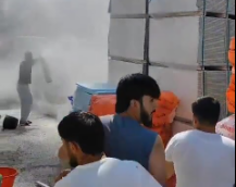 “Sədərək”də yanğın oldu 
