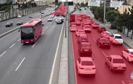 Körpünün üstündə qəza  Sıxlıq yarandı  VİDEO