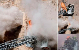 Romada tarixi qüllə çökdü  4 yaralı var 