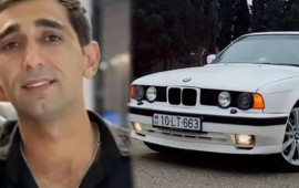 Masazırda yanaraq &ouml;lən s&uuml;r&uuml;c&uuml;n&uuml;n və avtomobilinin g&ouml;r&uuml;nt&uuml;ləri 