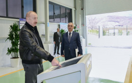 İlham Əliyev Ağdərə rayonunda &ldquo;Qozluk&ouml;rp&uuml;&rdquo; Su Elektrik Stansiyasının a&ccedil;ılışında iştirak edib  FOTO