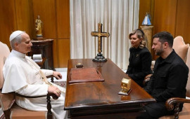 Zelenski Papa XIV Leo ilə görüşüb