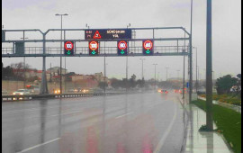 Bu yolda s&uuml;rət həddi endirildi