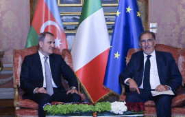 Ceyhun Bayramov İtaliya Senatının rəhbəri ilə g&ouml;r&uuml;ş&uuml;b 