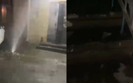 Bakıda binanın bloku &Ccedil;&Ouml;KD&Uuml;  sakinlər evdən &ccedil;ıxa bilmir 