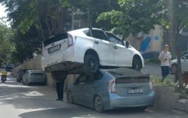 "Prius"ların iştirakı ilə qəribə QƏZA