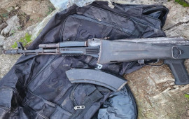 Məhkumun qəbiristanlıqda gizlətdiyi "Kalaşnikov" avtomatı aşkarlandı  BİRGƏ ƏMƏLİYYAT