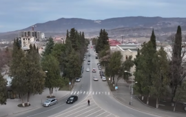 Axşam saatlarında Xankəndidə həyat 