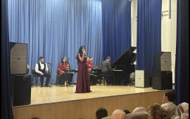 Nax&ccedil;ıvan D&ouml;vlət Uşaq Filarmoniyası Azərbaycan D&ouml;vlət Uşaq Filarmoniyasının qonağı olub  FOTO